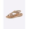 Sandale ANDREA CONTI, Damen, Gr. 40, braun (bronzefarben), Textil, modisch, Schuhe
