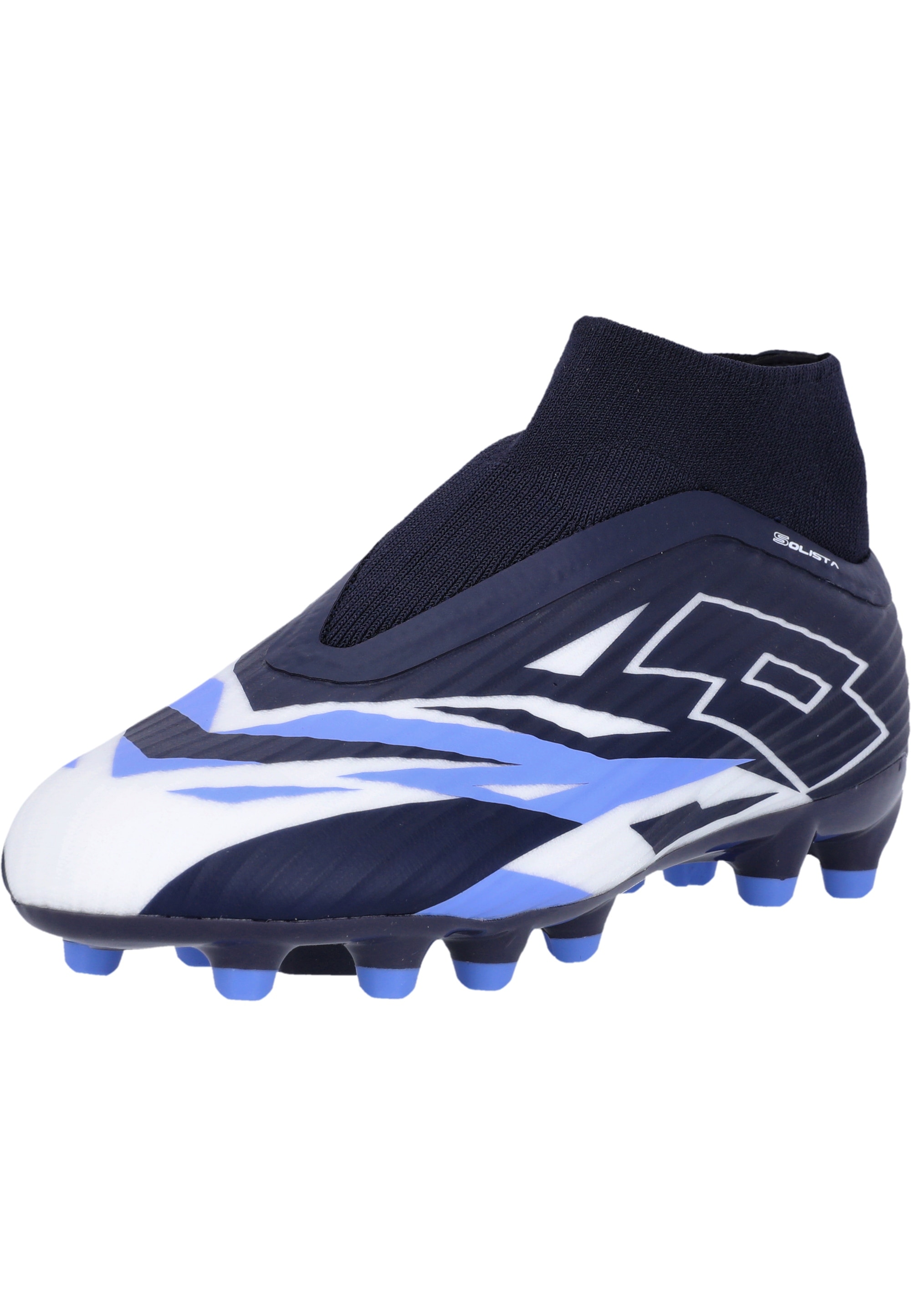 Fußballschuh LOTTO "Solista 300", Herren, Gr. 44, blau (dunkelblau), Polyurethane, Schuhe Fußballschuh, mit atmungsaktivem Material