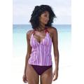 Tankini VIVANCE, Damen, Gr. 34, Cup A/B, rosa (rosa bedruckt), Polyamid, Bikini-Sets, mit Zierringen