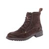 Winterboots PANTOFOLA D´ORO "SONDRIO HIGH", Damen, Gr. 44, braun (schwarz braun), Leder, sportlich, Schuhe