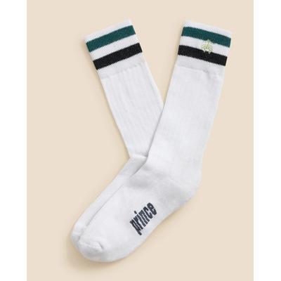 Brooks Brothers Men's X Prince Performance COOLMAX Socks | White