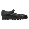 Kickers - Mädchen Schul-Uniform-Schuhe "Fragma Pop", Leder (Schwarz)
