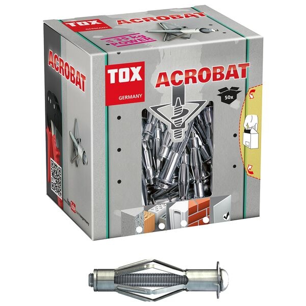 TOX Hohlraumdübel »ACROBAT« 37 mm 50 Stück silber Image