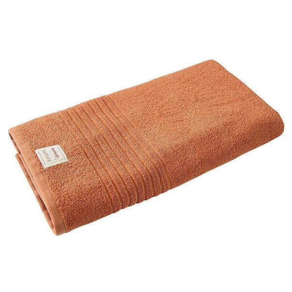 dyckhoff Badetuch Liegetuch Nature 100% Baumwolle 70x200 cm Terrakotta Image