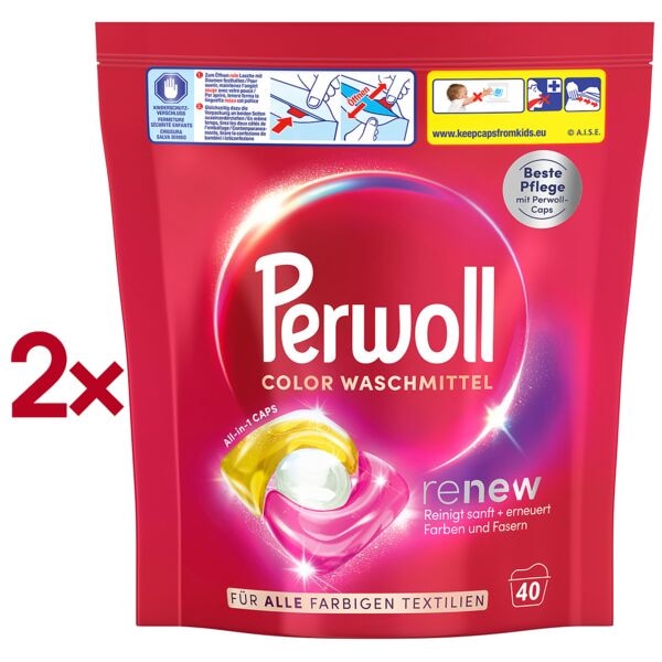 Perwoll Waschmittel »All-in-1 CAPS renew« 2x 40 WL Image