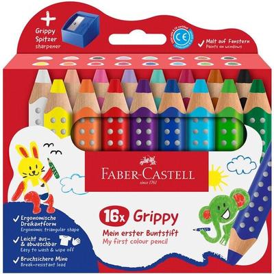 Faber-Castell (Schule) 16er-Set Buntsifte »Grippy« mit Spitzer Image