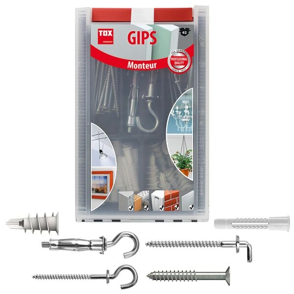 TOX Hohlraumdübel-Sortiment »Monteur Gips« 62 Stück