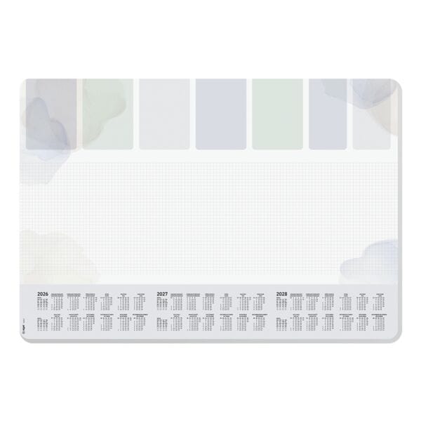 Sigel Papier-Schreibunterlage »Pastel Planner« 30 Blatt mit Kalendarium für 2026 / 27 grau Image