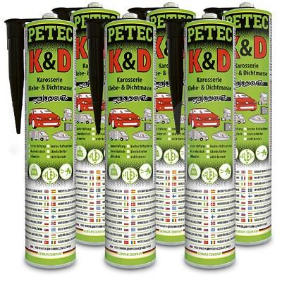 Petec 6x 310ml K&D Karosserie Klebe- u. Dichtmasse [Hersteller-Nr. 94730] Image