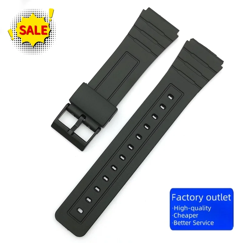 12 /14/16/18/20/22mm pour CASIO f-91w Bracelet de montre en plastique Bracelet aiguille boucle Sport homme femme montre accessoires