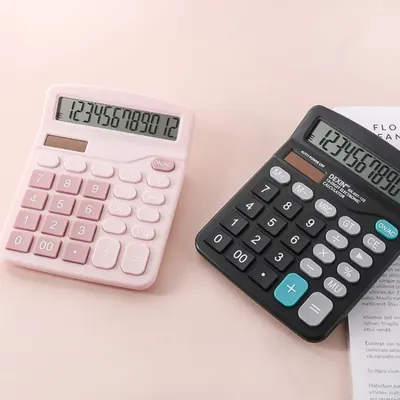 Calculator Desktop Large Screen Dual Power Computer Financial Accounting Office Calculator