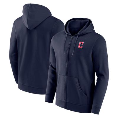 Cleveland Guardians Kapuzenpullover mit Primärlogo und durchgehendem Reißverschluss – Herren Image