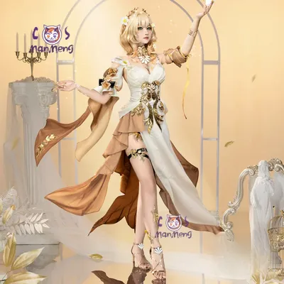 Aglaea Honkai: Star Rail Cosplay Kostüm Schuhe Perücke Kopfbedeckung Zubehör Requisiten Set Halloween sexy Frauen Aglaea Neue Kleiduniform Image