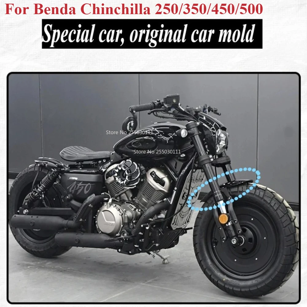 Für Benda Chinchilla 250/350/450/500 Modifizierte Kurze Vordere Kotflügel Vorne Schlamm Fliesen Edelstahl Schallwand Zubehör