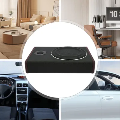 Car Underseat Slim Amplifier Subwoofer Speaker Audio Sub Bass Box 8 in 600W Auditory Feast for cars, vans, jeeps, SUVs