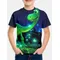 2024 abbigliamento per bambini dinosauro 3d t-shirt con stampa digitale per ragazzi abbigliamento per bambini abbigliamento per bambini Top camicie per bambini