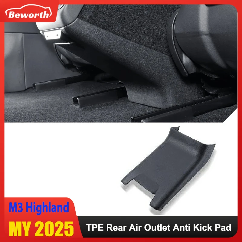 Für Tesla Modell Y Juniper Modell 3 Highland 2025, Armlehnenbox, Rücksitz, Luftauslass, Anti-Kick-Board-Pad, Anti-Schmutz-Schutzabdeckung Image
