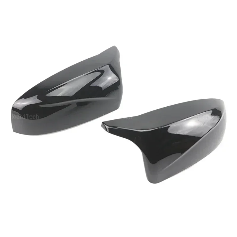 Carbon-Faser-Look, M-Stil, glänzend schwarz, Rückspiegelkappe, Flügel-Seitenspiegelabdeckung, passend für BMW X5 E70 X6 E71 2008–2013 Image