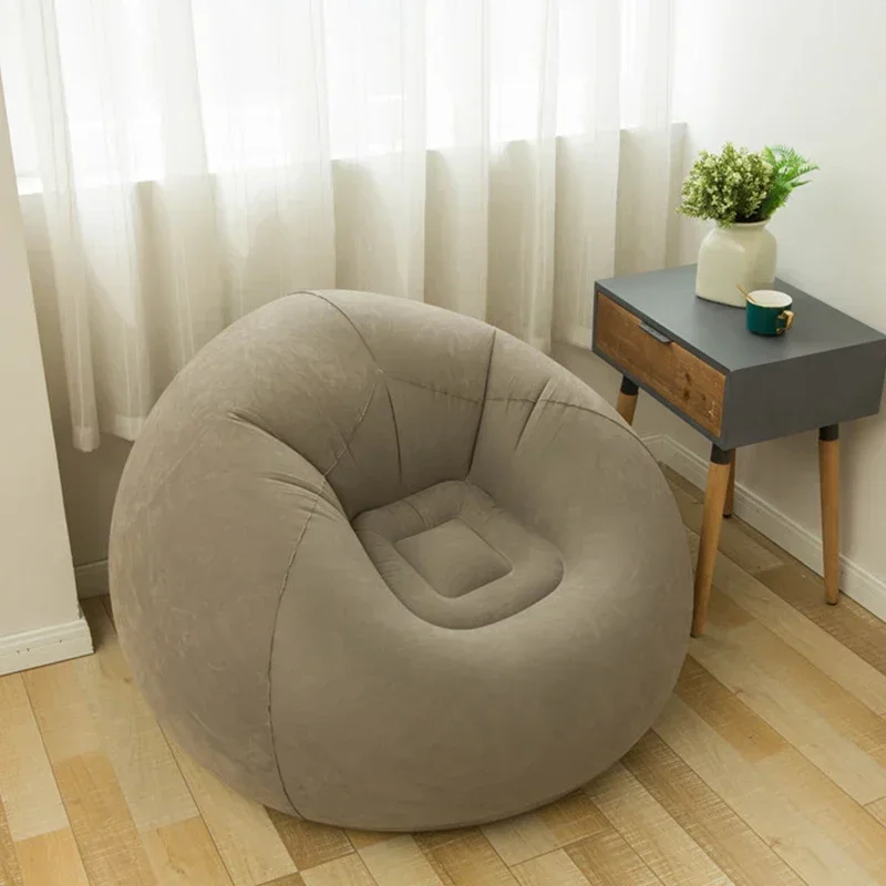 Große Lazy aufblasbare Sofa Stühle PVC Liege Sitz Sitzsack Sofas Hocker Puff Couch Tatami Wohnzimmer Versorgung Image