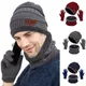 2023 inverno uomo donna berretto spesso cappello lavorato a maglia berretto invernale berretto donna lana collo sciarpa berretto passamontagna maschera cappelli cappelli Set