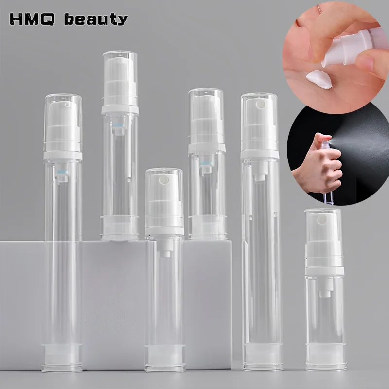 15/10/5 ml Airless-Pumpflasche, nachfüllbar, Vakuum-Lotion- und Sprühspender, leere Reise-Kosmetikbehälter, Reiseutensilien Image