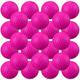 Junkin 24 Pcs Foam Golf Practice Balls Realistic Feel and Flight Training Sport Balls Elastic Soft Foam Golf Balls for Indoor or Outdoor Backyard Training(Rose Red)