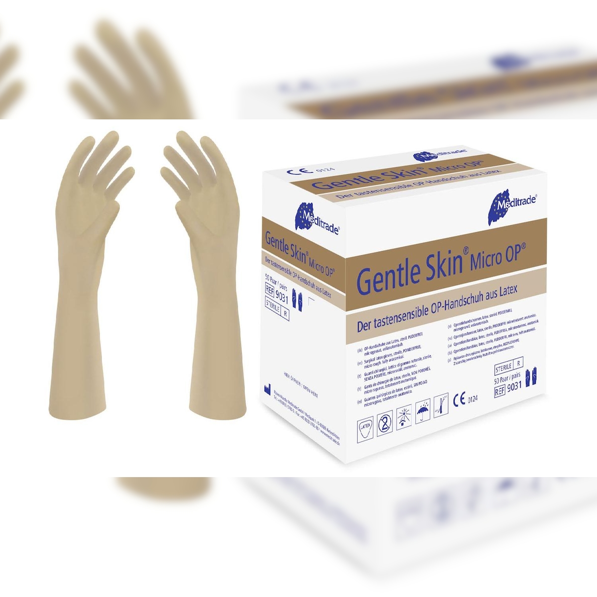 Gentle Skin Mirco OP Latex Handschuhe 50 Paar Größe 8,5 Image