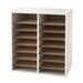 Safco Products Company Small Adjustable-Compartment Literature Organizer Wood in Gray | 21.125 H x 19.5 W x 11.75 D in | Wayfair 9422GR