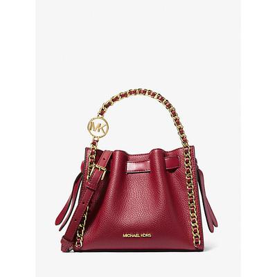 Michael Kors Mina Small Chain Crossbody Bag Red One Size