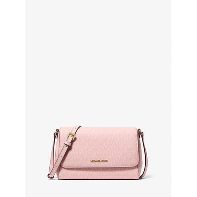 Michael Kors Medium Logo Convertible Crossbody Bag Pink One Size