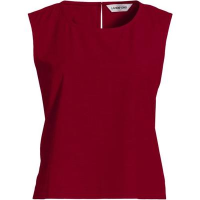 Lightweight Sleeveless Top, Women, size: 16-18, regular, Red, Cotton/Viscose/Cotton-blend, by Lands' End