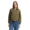 Bomberjacke TOM TAILOR DENIM, Damen, Gr. M (38), grape leaf grün, Obermaterial: 100% Polyester. Futter: 100% Polyester, unifarben, Strukturmuster, casual, regular fit taillenbedeckt, Langarm Rippbündchen, Jacken, mit Strukurmuster
