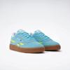 Sneaker REEBOK CLASSIC "CLUB C REVENGE", Gr. 34,5, digital blau, solar acid gelb, gum, Leder, Synthetik, Textil, sportlich, Schuhe