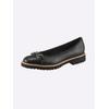 Ballerina HEINE, Damen, Gr. 39, schwarz, Leder, Glattleder, Glattleder, modisch, Schuhe