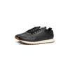 Sneaker TOMMY HILFIGER "NEW RUNNER EVA LTH ESS", Herren, Gr. 41, schwarz, Leder, Lederimitat, sportlich, Schuhe, Freizeitschuh, Halbschuh, Schnürer mit sportiver Lochung