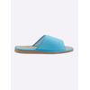 Pantoffel CLASSIC, Damen, Gr. 39, blau (türkis, marine), Textil, Schuhe Damenschuh Hausschuh Pantoffeln