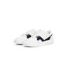 Sneaker TOMMY HILFIGER "TH COURT CRAFT LTH", Herren, Gr. 43, blau (ecru, dunkelblau), Nappaleder, Veloursleder, kontrastfarbene Details, sportlich, Schuhe, Freizeitschuh, Halbschuh, Schnürer im Kontrastlook