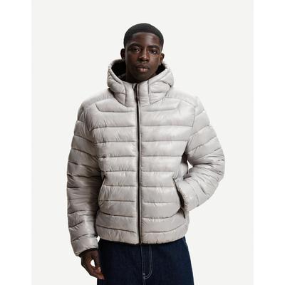 Bershka Lightweight Puffer Jacket Men Xs Grey