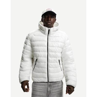 Bershka Lightweight Puffer Jacket Men Xs White