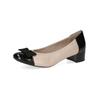 Pumps CAPRICE "Caprice Pumps Leder/Textil", Damen, Gr. 38, beige, Leder, Textil, casual, Schuhe