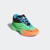 Basketballschuh ADIDAS PERFORMANCE "DAME X KIDS", Gr. 38, lime burst, signal coral, blau burst, Textil, Synthetik, sportlich, Schuhe, Signature-Schuh von Damian Lillard