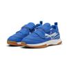 Hallenschuh PUMA "VARION II V JR", Gr. 34, blau (puma team royal, puma weiß, gum), Synthetik, sportlich, Schuhe