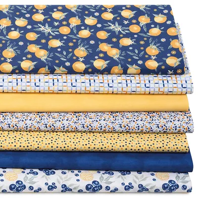 Patchwork- und Quiltpaket Terrazzo Früchte, gelb-color Image