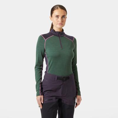 Helly Hansen Damen Lifa Merino Midweight Langarm-shirt Mit Halbreißverschluss XL Image