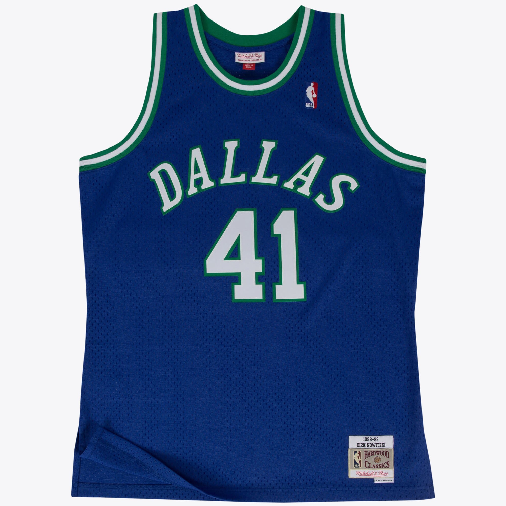 Maillot Swingman Extérieur Dallas Mavericks 1998-99 Mitchell & Ness – Bleu – Dirk Nowitzki - Homme Taille: L