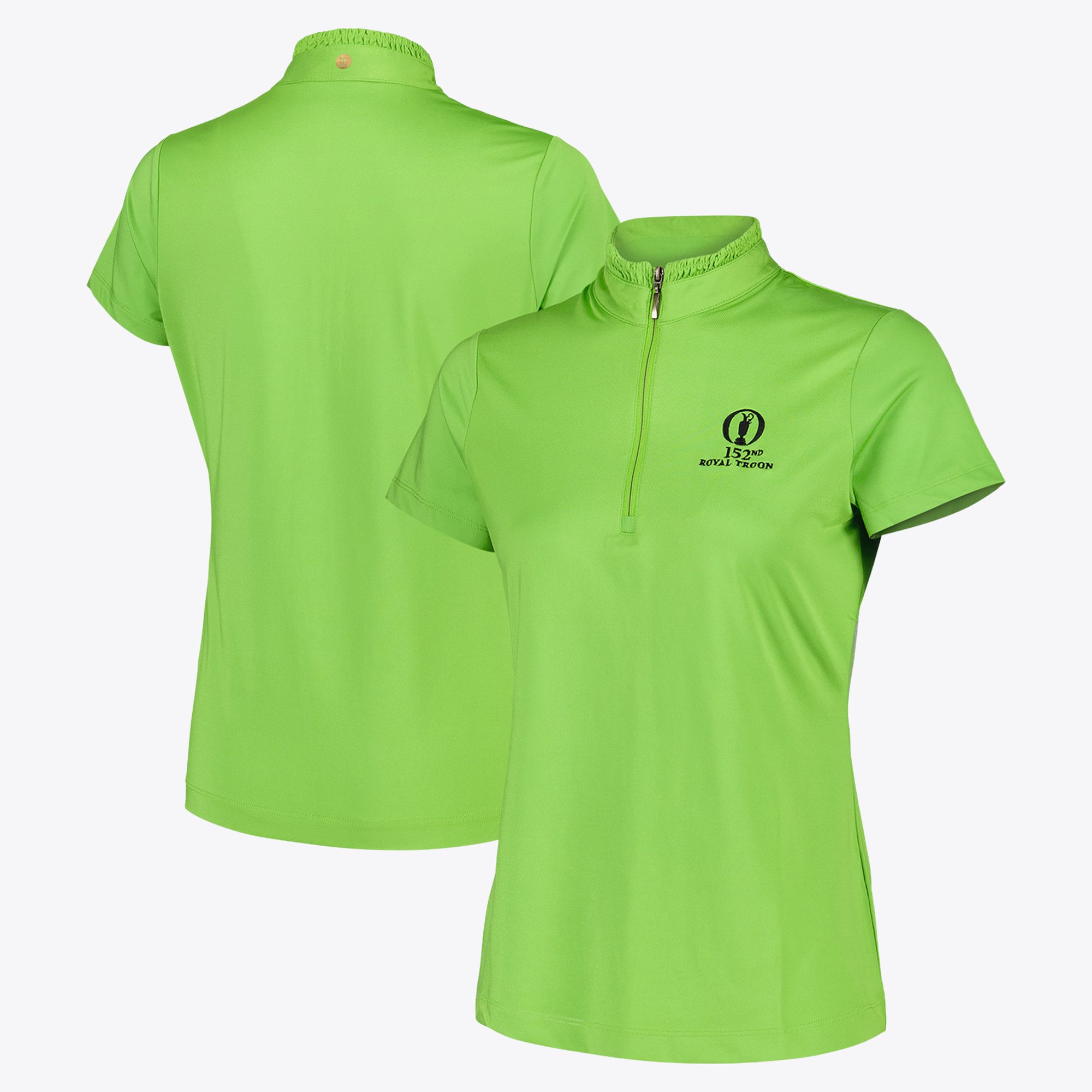 The 152nd Open Royal Troon EP New York Zip Mock Polo - Grün - Damen