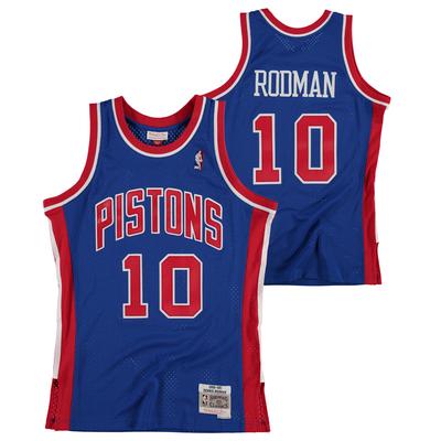 Detroit Pistons Dennis Rodman Hardwood Classics Road Swingman-Trikot – Herren Image