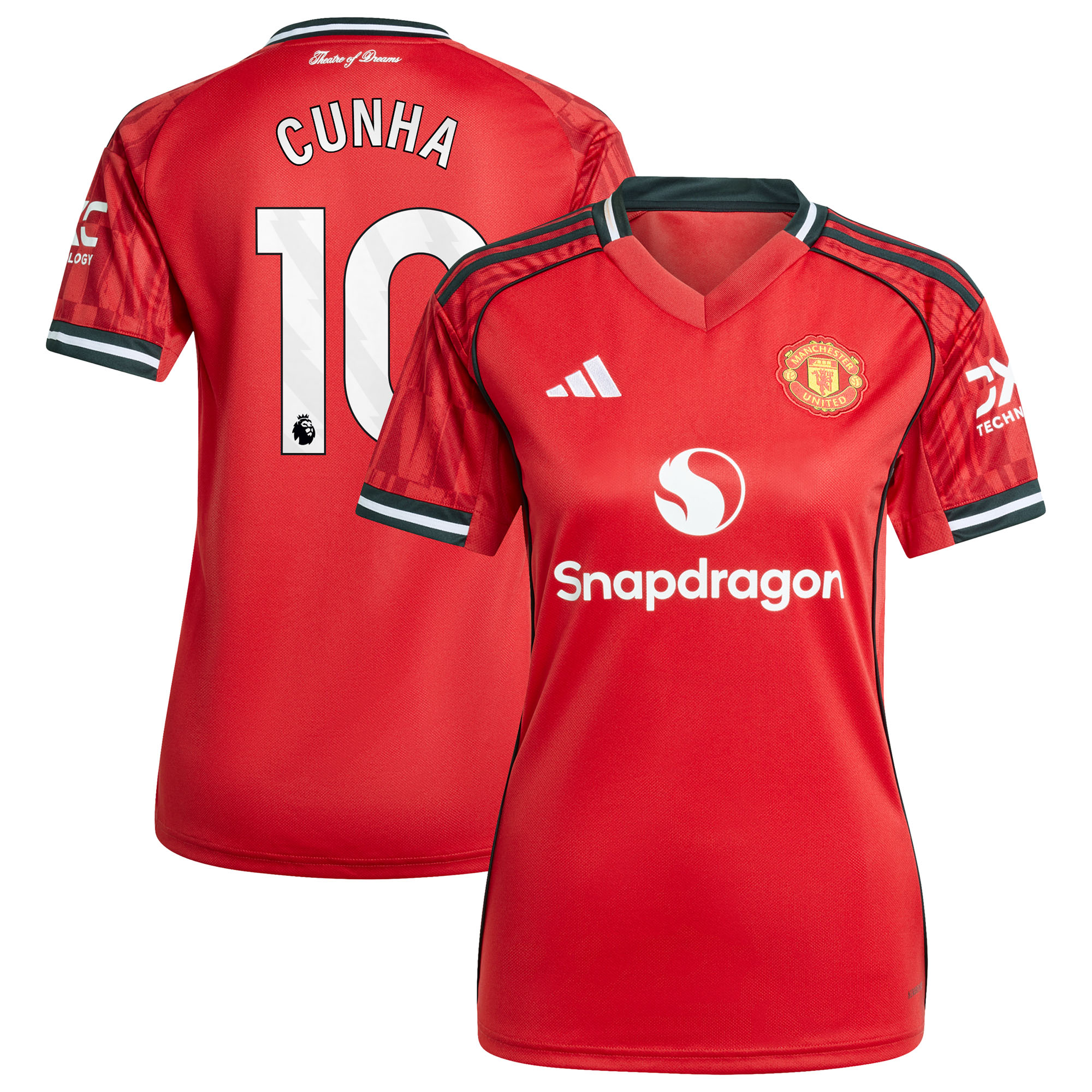 Manchester United adidas Heimtrikot 2025-26 - Damen mit Aufdruck Cunha 10 Image