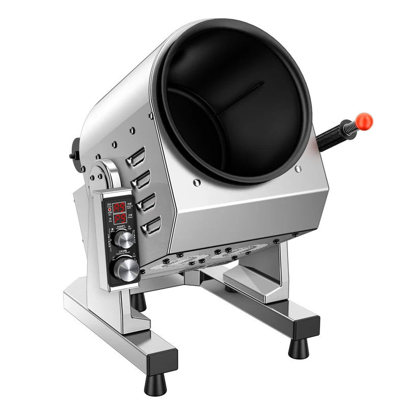 Professionelle automatische Rührroboter Fabrik 3500 W Hochleistungs-Haushaltsküche rotierende Wok-Topf-Kochmaschine Image