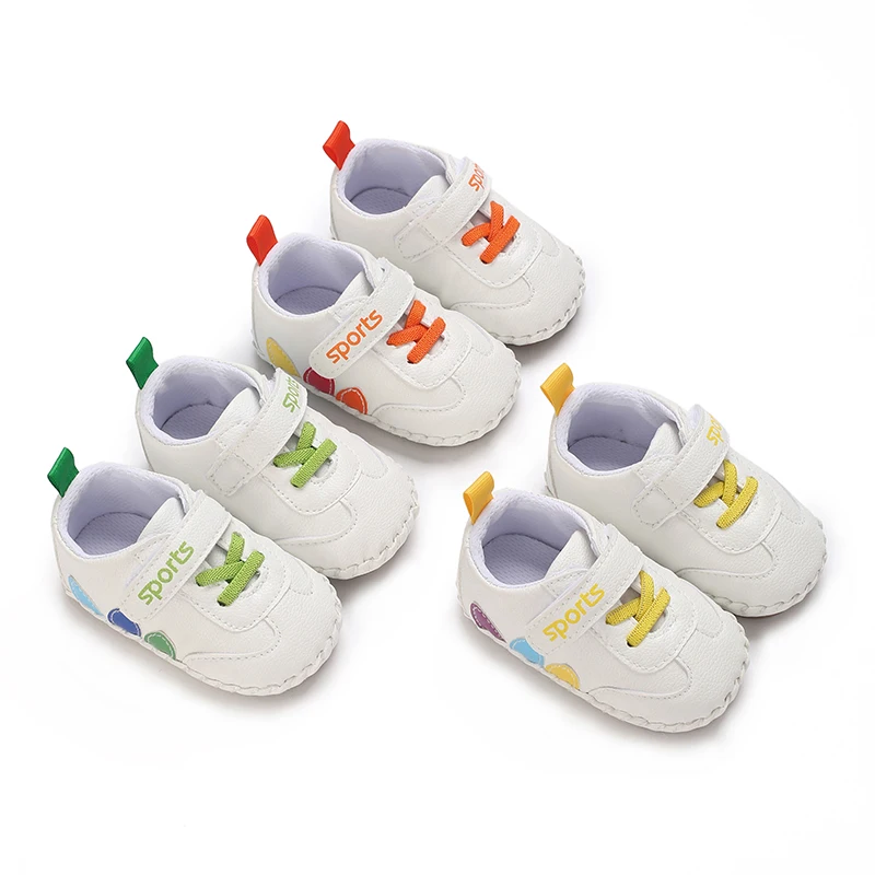 Frühlings- und Herbst-Babyschuhe für Babys im Alter von 0–1 Jahren und 3–6 Monaten mit weichen Gummisohlen, die rutschfesten und fallen nicht Image